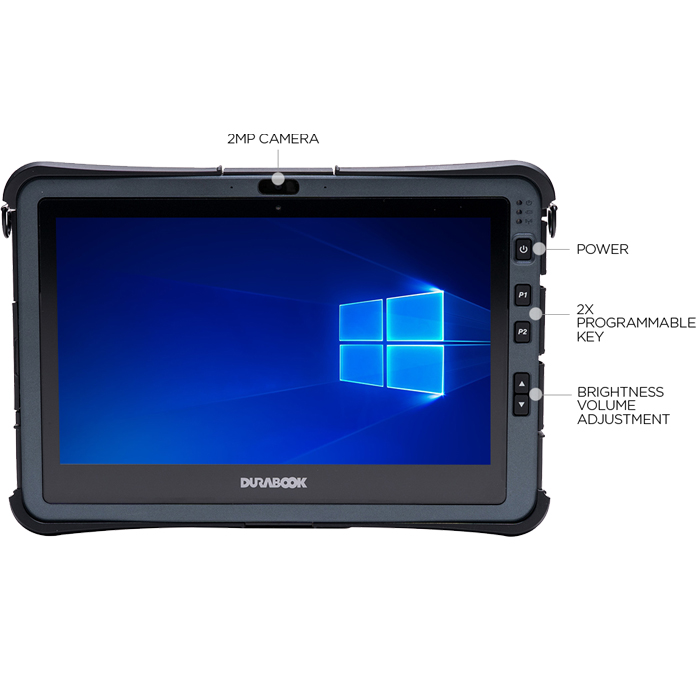 NOTEBOOTICA Tablette Durabook U11I AV Tablette tactile étanche eau et poussière IP66 - Incassable - MIL-STD 810H - Durabook U11I