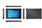 NOTEBOOTICA Tablet KX-8D Tablette incassable, antichoc, étanche, écran tactile, très grande autonomie, durcie, militarisée IP65  - KX-8J