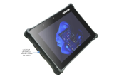 NOTEBOOTICA Durabook R8 STD Tablette tactile étanche eau et poussière IP66 - Incassable - MIL-STD 810H - MIL-STD-461G - Durabook R8